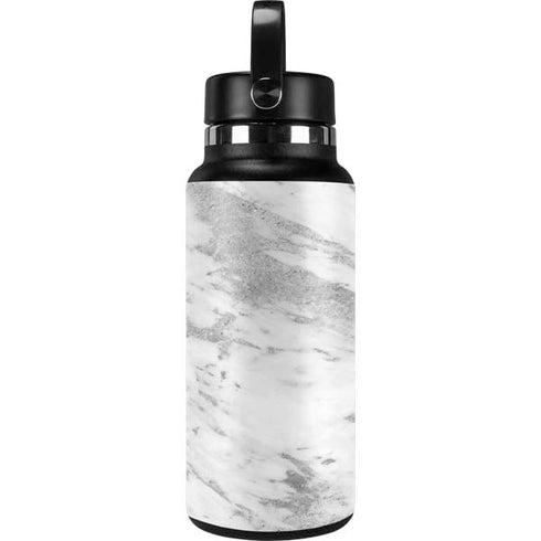 Silver Marble Hydro Flask 32oz Wide Mouth Skin